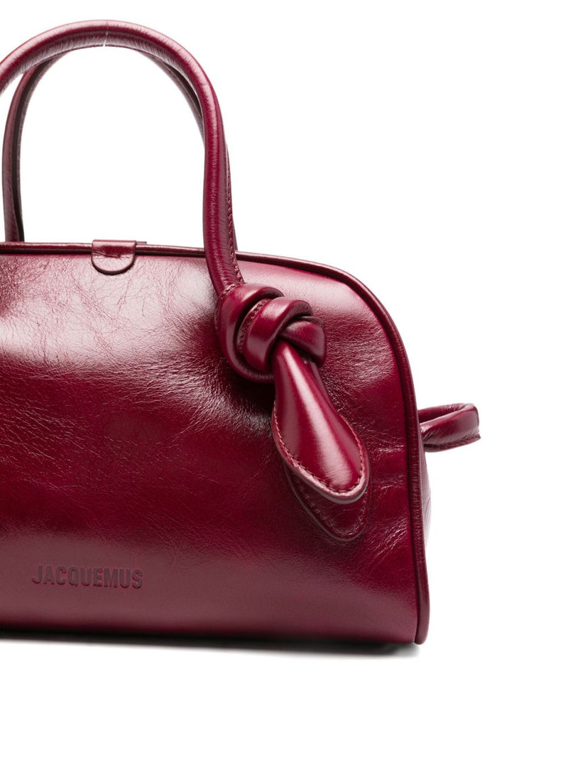 JACQUEMUS top-handle knot-detail bag | Urbalenti™ NYC