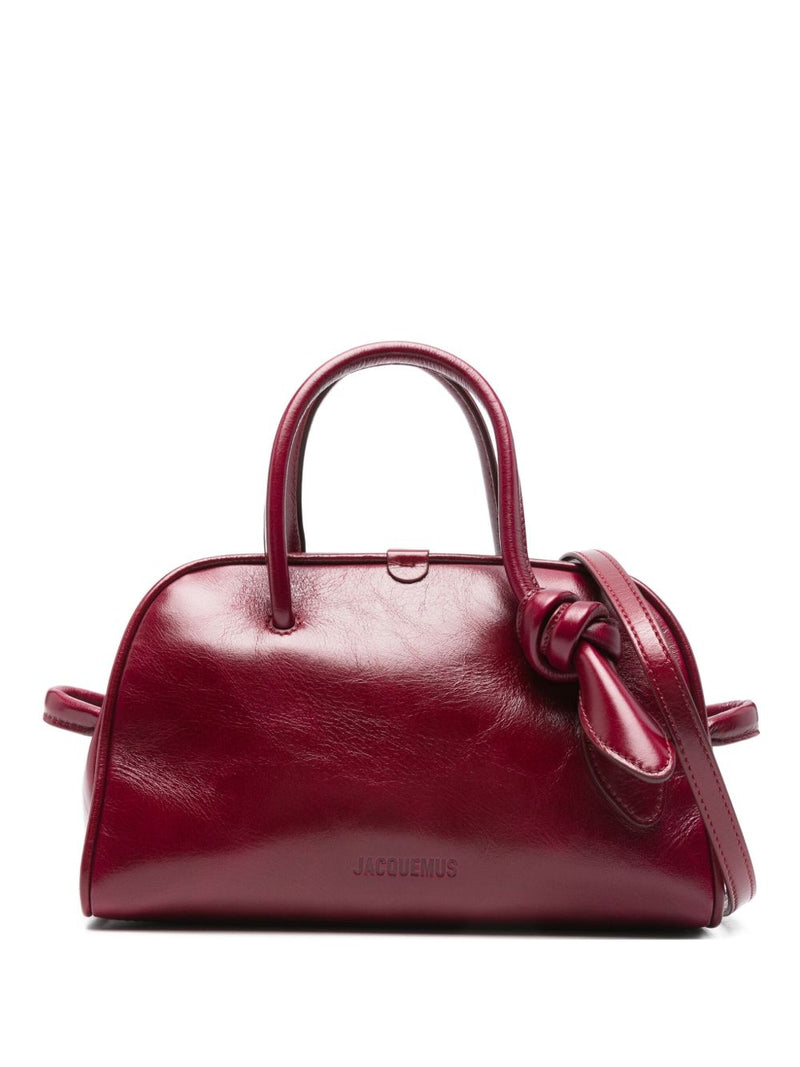 JACQUEMUS top-handle knot-detail bag | Urbalenti™ NYC