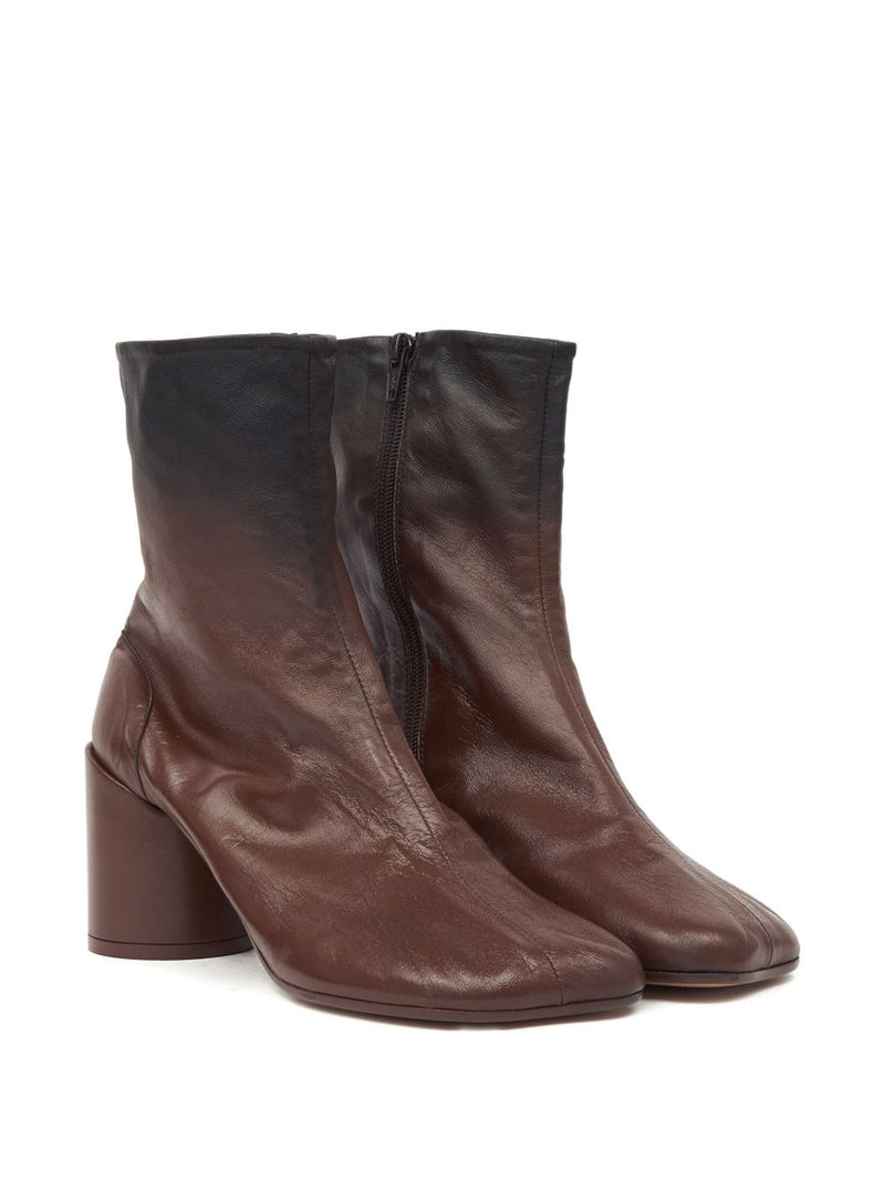 MM6 Maison Margiela 90mm leather ankle boots | Urbalenti™ NYC
