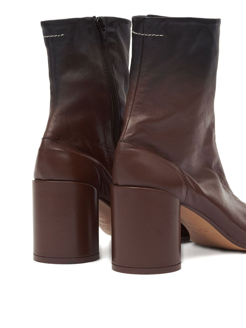 MM6 Maison Margiela 90mm leather ankle boots | Urbalenti™ NYC