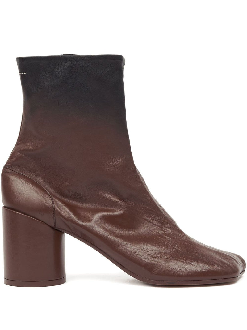 MM6 Maison Margiela 90mm leather ankle boots | Urbalenti™ NYC