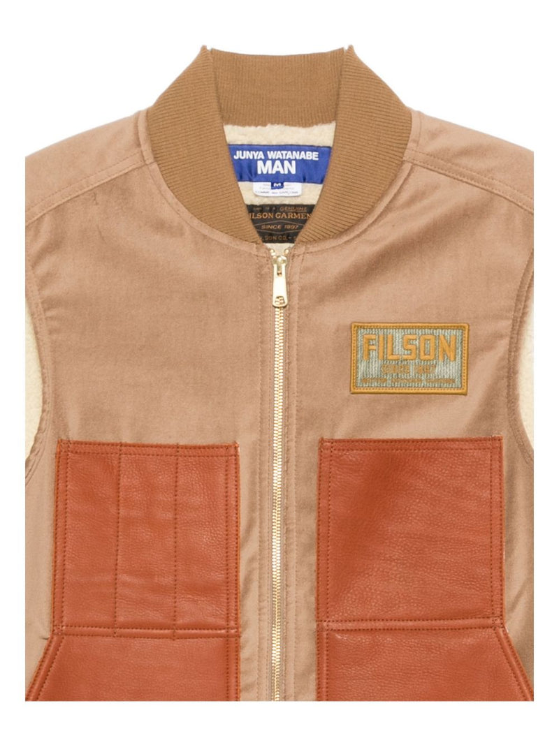 JUNYA WATANABE X FILSON Junya Watanabe X Filson Leather panels vest