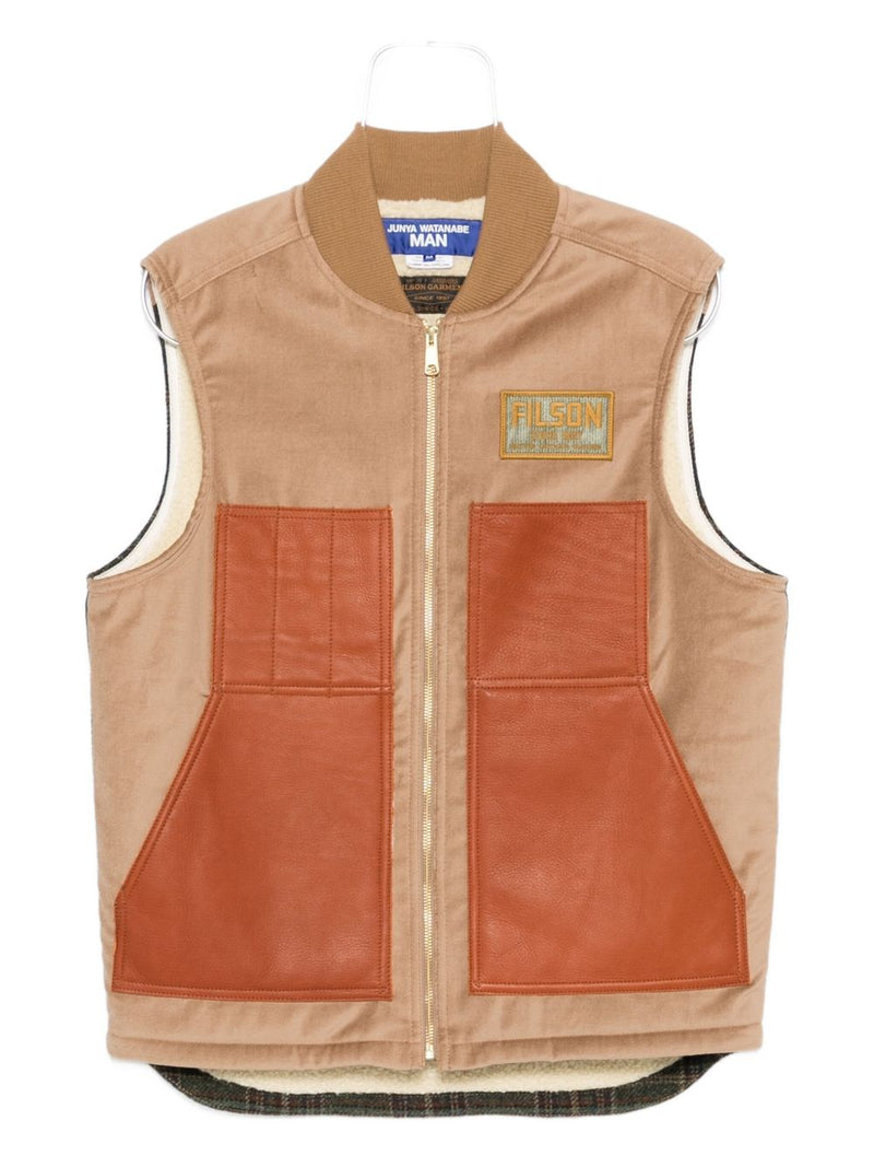 JUNYA WATANABE X FILSON Junya Watanabe X Filson Leather panels vest