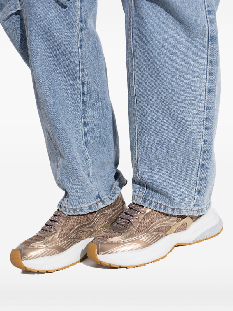EMPORIO ARMANI EXCLUSIVE Mesh sneakers with laminated details and signat... | Urbalenti™ NYC