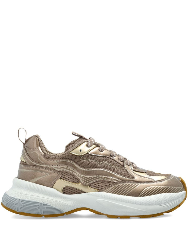 EMPORIO ARMANI EXCLUSIVE Mesh sneakers with laminated details and signat... | Urbalenti™ NYC