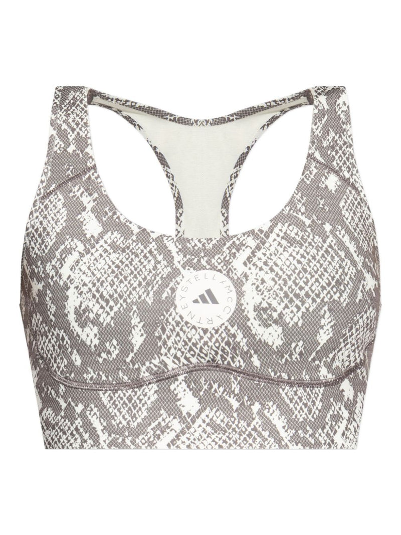 Adidas By Stella McCartney Printed gym bra | Urbalenti™ NYC