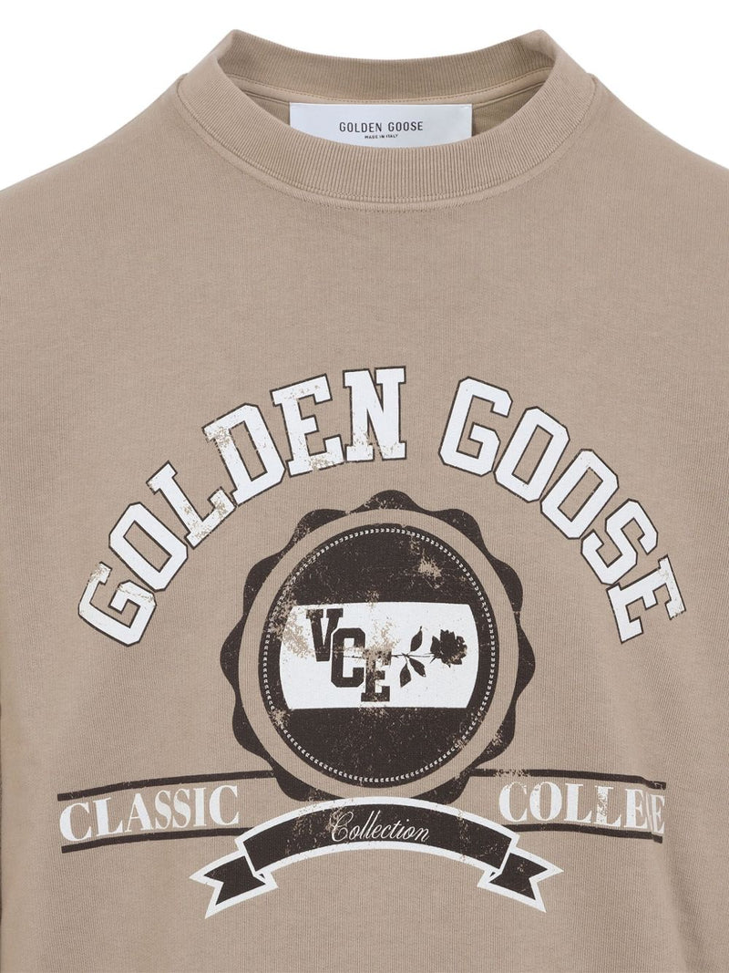 Golden Goose Logo cotton sweatshirt | Urbalenti Variant 1 | Urbalenti™ NYC