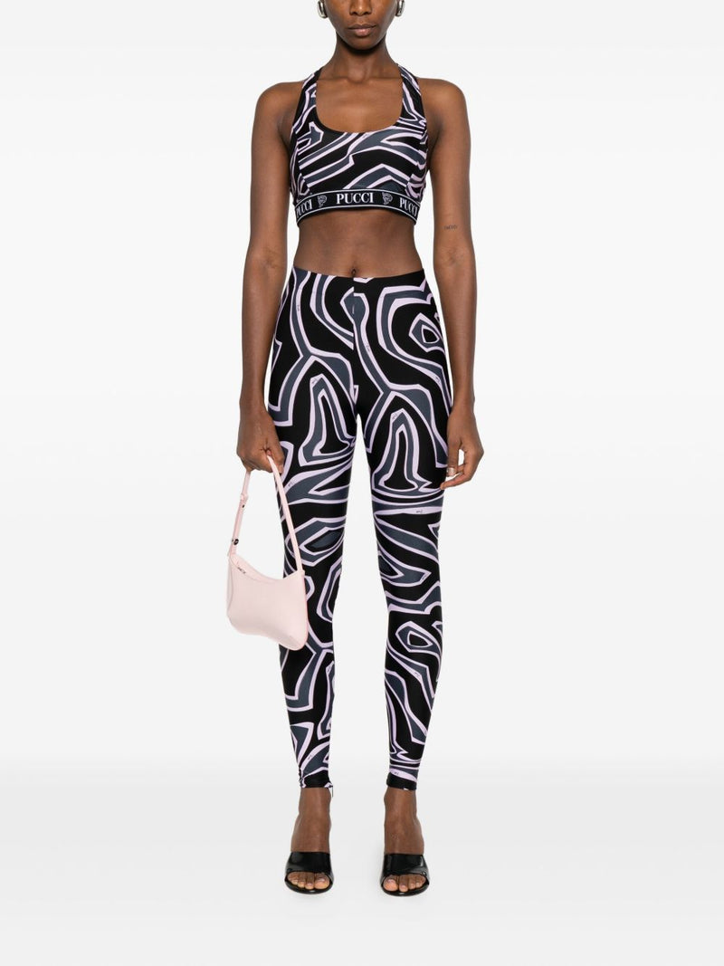 Pucci Racer-neck print bra | Urbalenti™ NYC