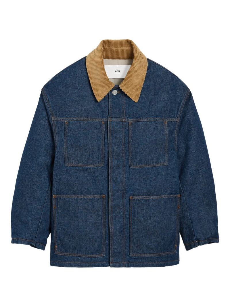Ami Paris Worker denim jacket | Urbalenti™ NYC