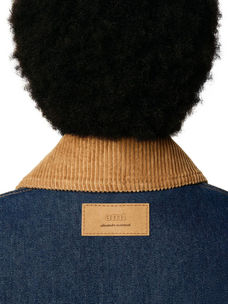Ami Paris Worker denim jacket | Urbalenti™ NYC