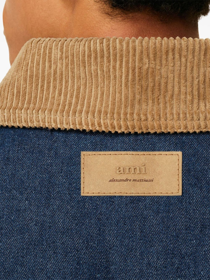 Ami Paris Worker denim jacket | Urbalenti™ NYC