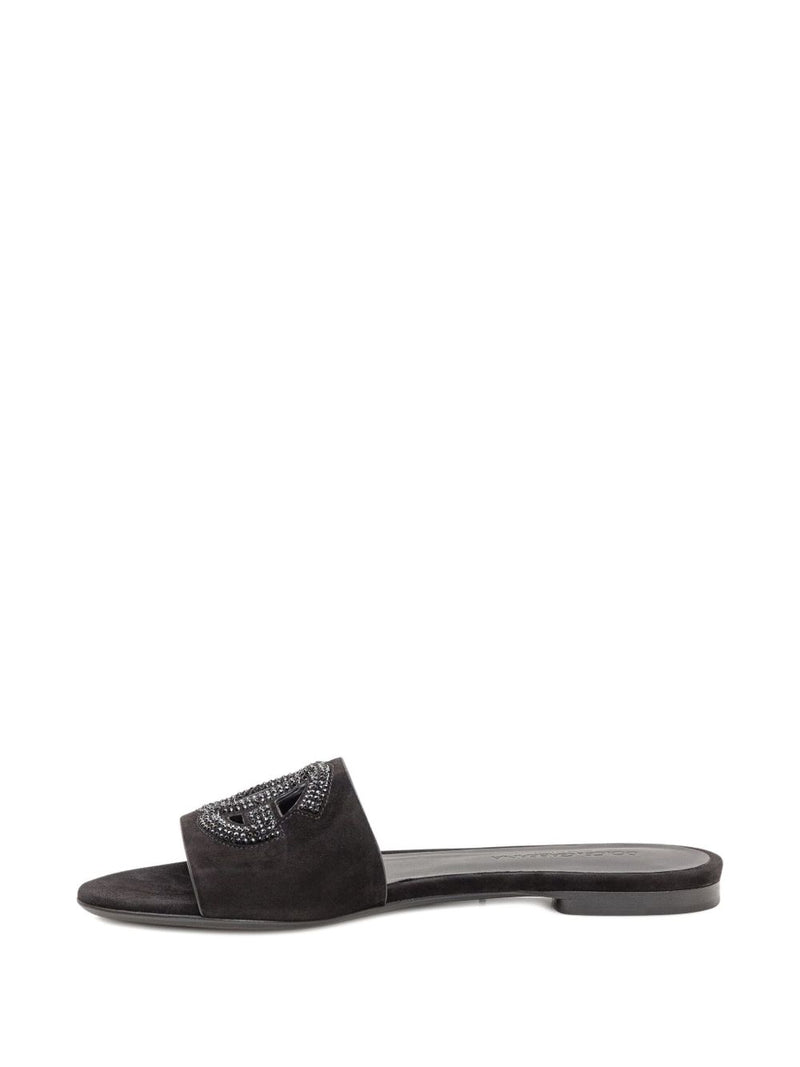Dolce & Gabbana Suede and thermo-rhinestone slipper | Ur... | Urbalenti™ NYC