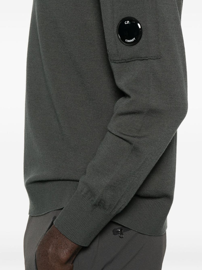 C.P. Company C.P. Company Logo wool crewneck sweater