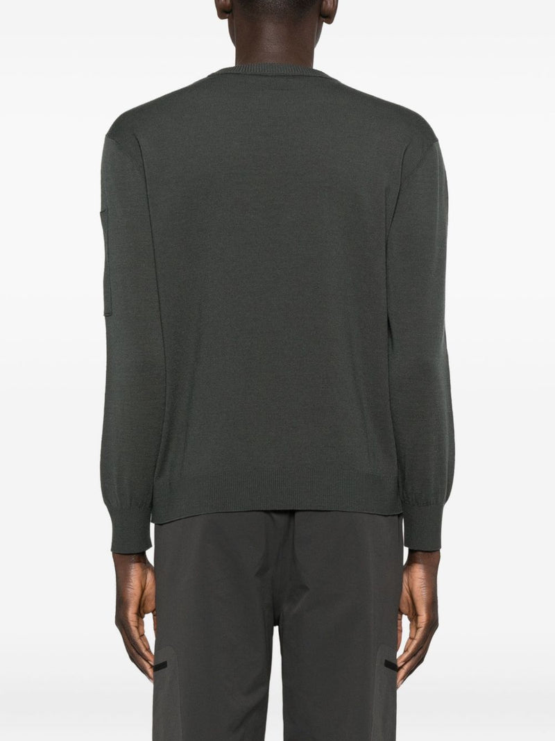 C.P. Company C.P. Company Logo wool crewneck sweater