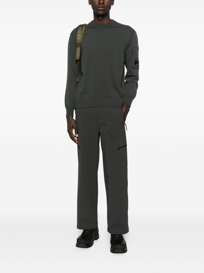C.P. Company C.P. Company Logo wool crewneck sweater