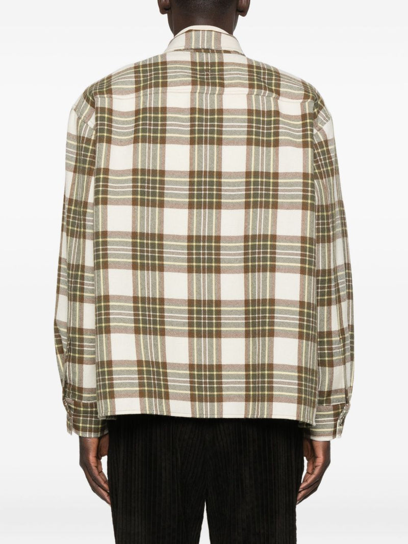 Ami Paris Wool checked overshirt | Urbalenti™ NYC