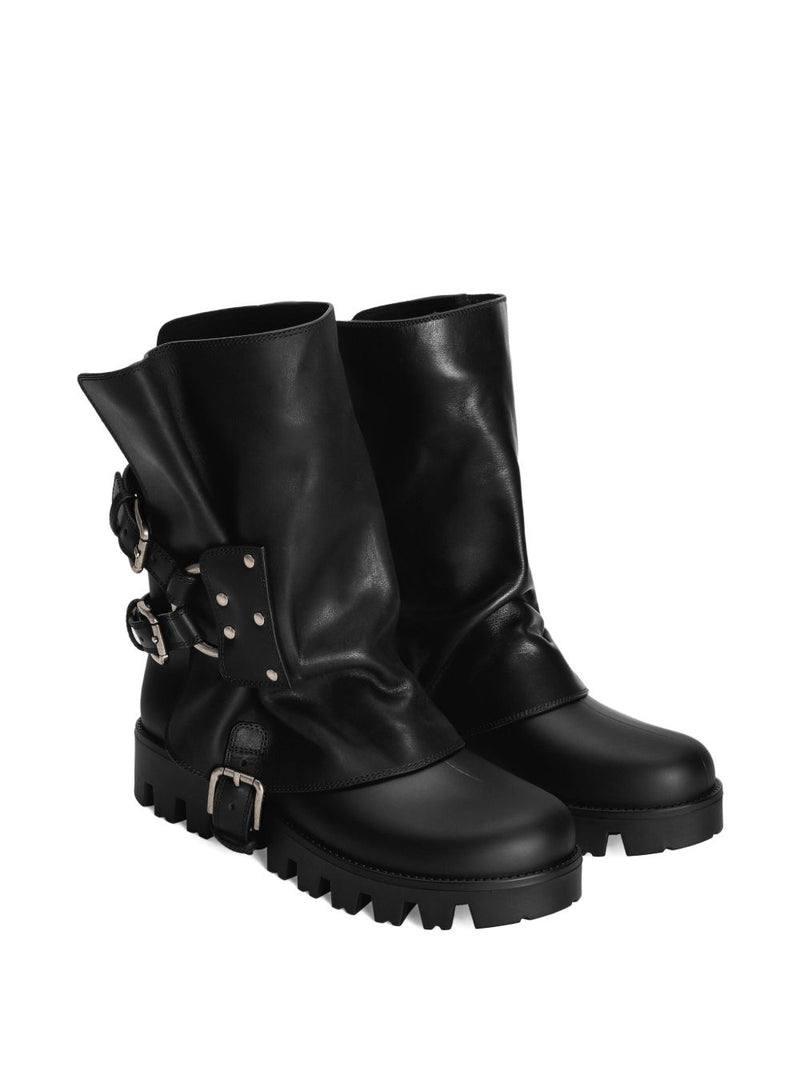 Dolce & Gabbana -Biker ankle boots with buckles | Urbalenti | Urbalenti™... | Urbalenti™ NYC