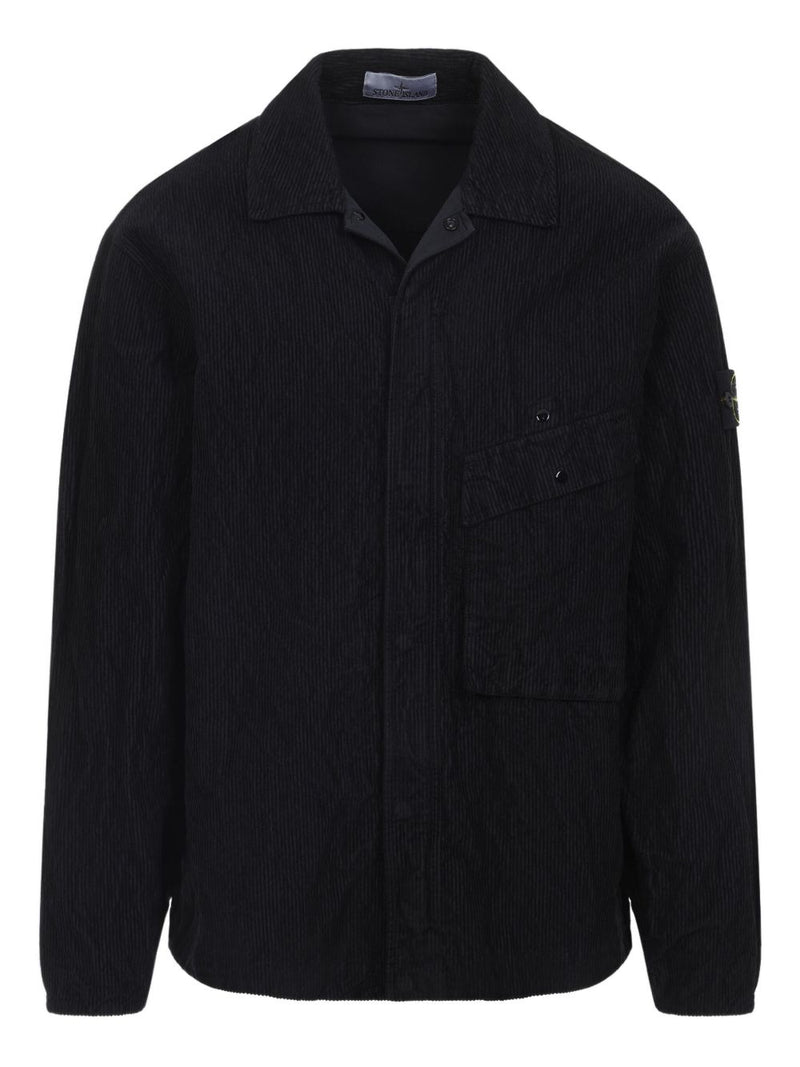 Stone Island Corduroy patch-pocket Overshirt | Urbalenti™ NYC
