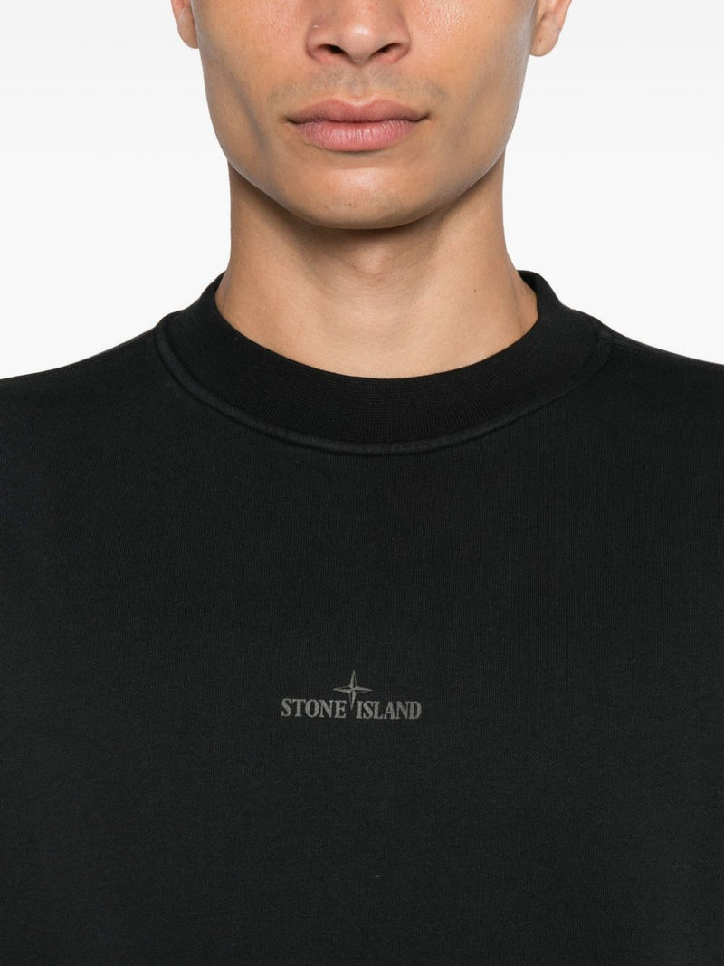 Sudadera de algodón con logo bordado Stone Island | URBALENTI™