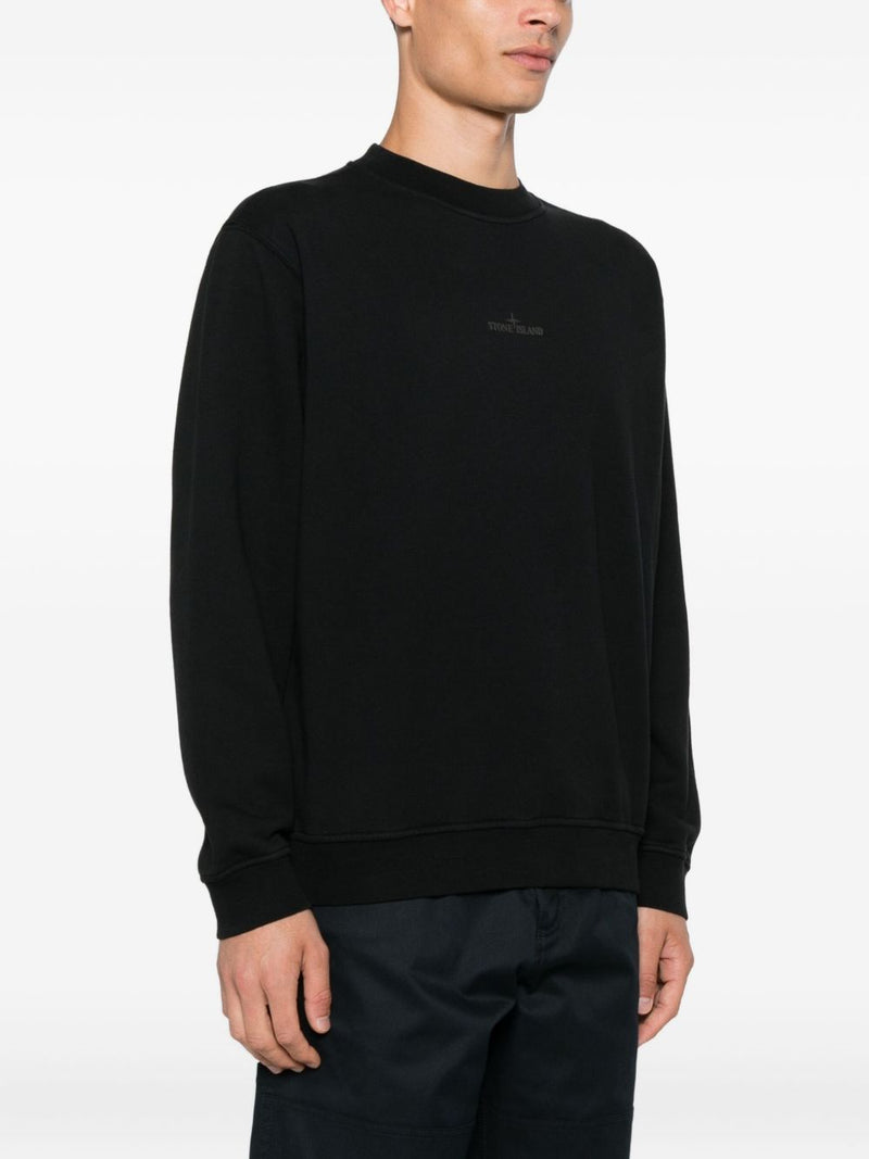 Sudadera de algodón con logo bordado Stone Island | URBALENTI™