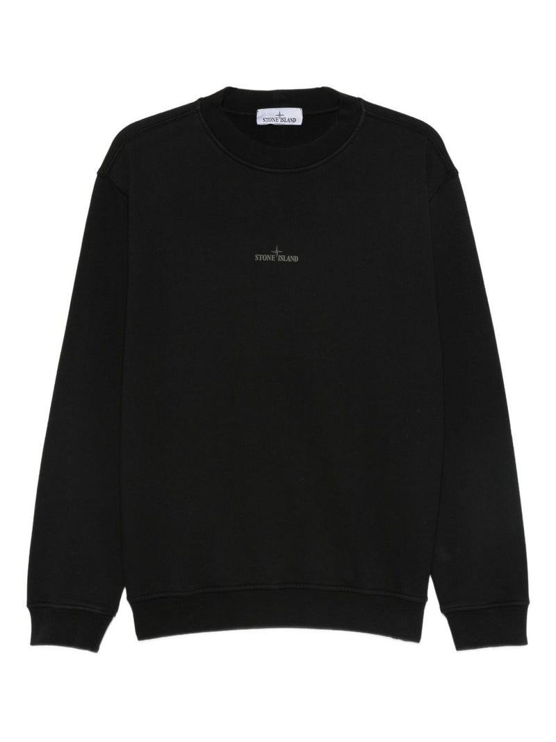 Sudadera de algodón con logo bordado Stone Island | URBALENTI™