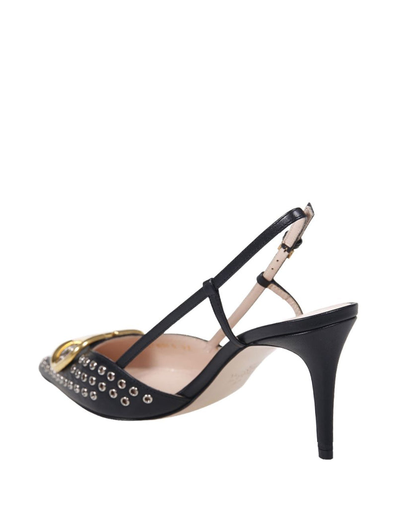 Valentino Garavani VLogo studded pumps 80mm | Urbalen... | Urbalenti™ NYC