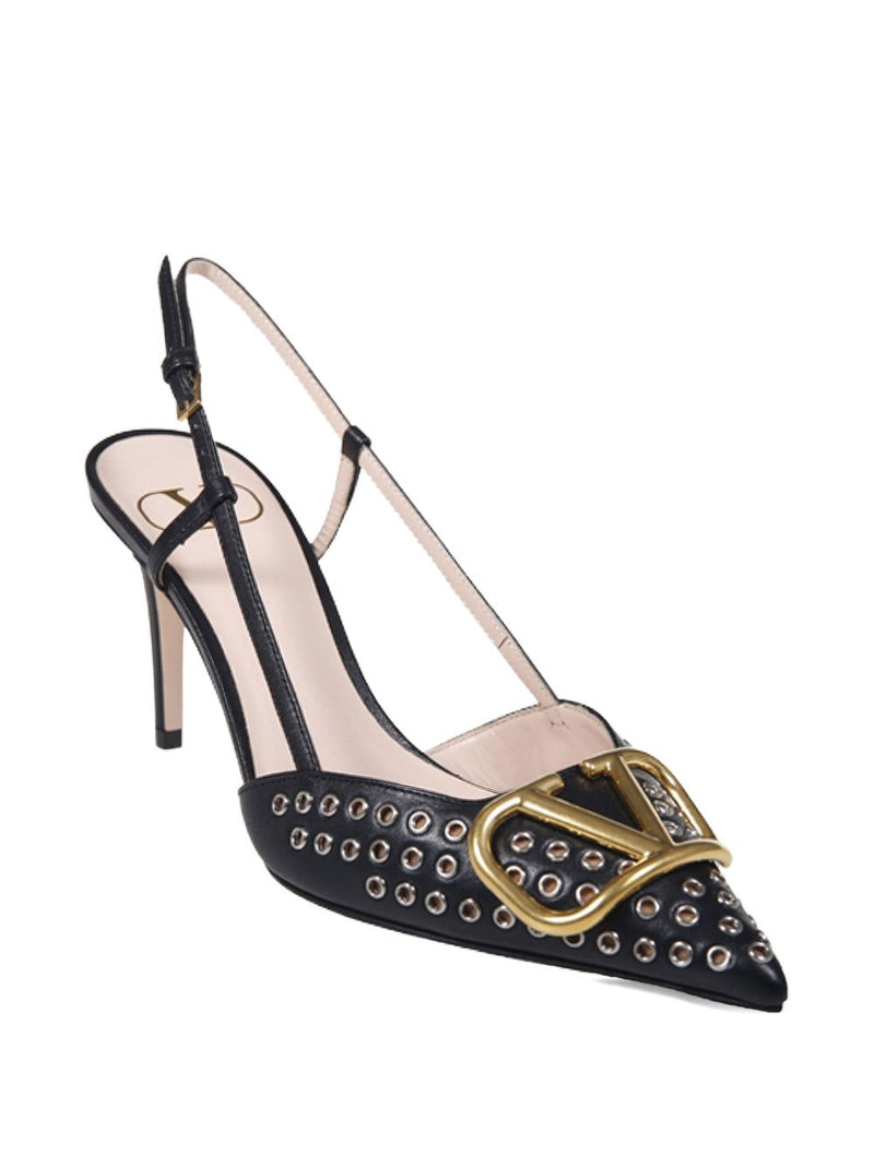 Valentino Garavani VLogo studded pumps 80mm | Urbalen... | Urbalenti™ NYC