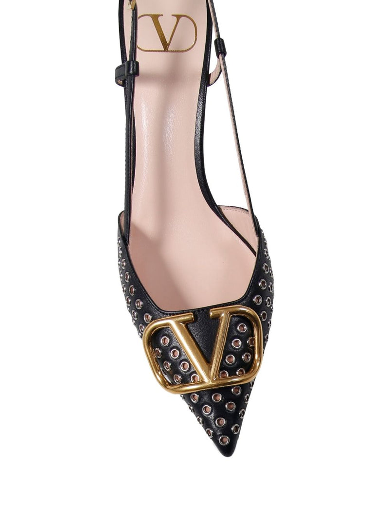 Valentino Garavani VLogo studded pumps 80mm | Urbalen... | Urbalenti™ NYC