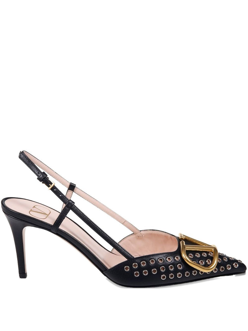 Valentino Garavani VLogo studded pumps 80mm | Urbalen... | Urbalenti™ NYC
