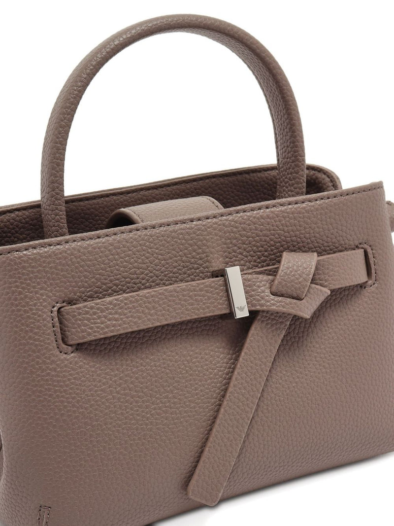 Emporio Armani Knotted top-handle satchel | URBALENTI™
