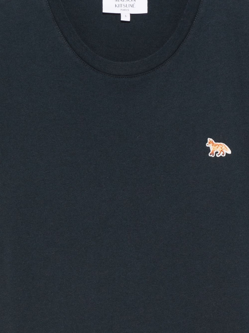 Maison Kitsuné Maison Kitsuné Embroidered-logo t-shirt