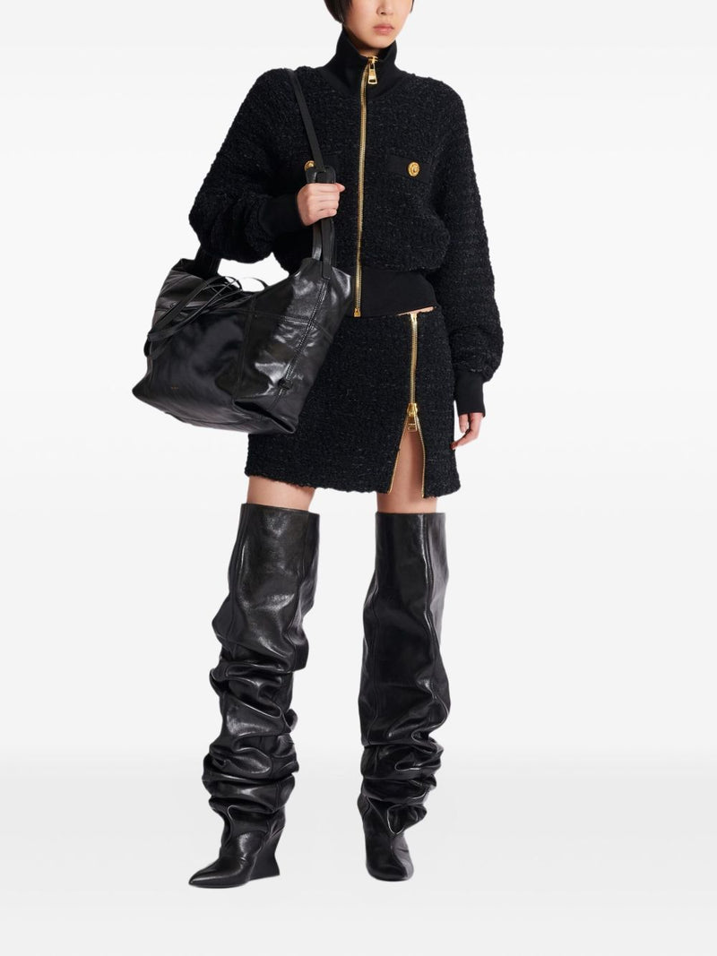 Balmain Balmain Tweed bomber jacket