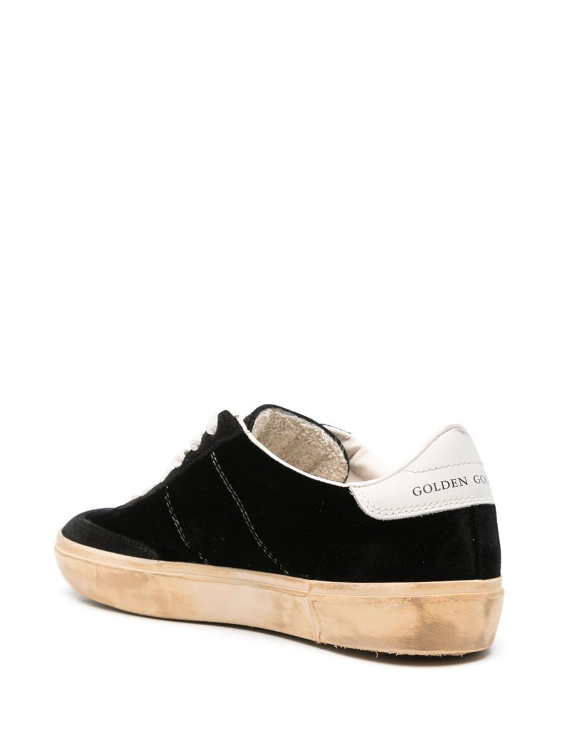 Golden Goose Soul Star in black velvet Sneaker | Urbalenti™ NYC