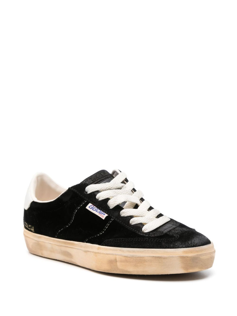 Golden Goose Soul Star in black velvet Sneaker | Urbalenti™ NYC