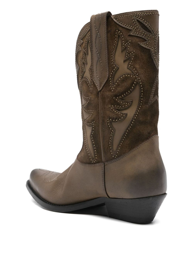 Golden Goose Wish Star boots - Brown Leather | Urbalenti™ NYC