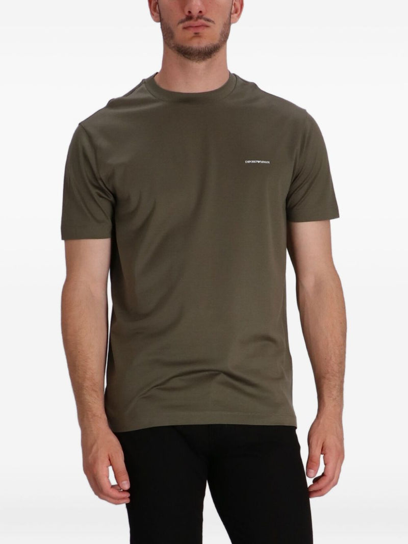 Emporio Armani Logo cotton blend t-shirt | Urbalenti Variant 1 | Urbalen... | Urbalenti™ NYC
