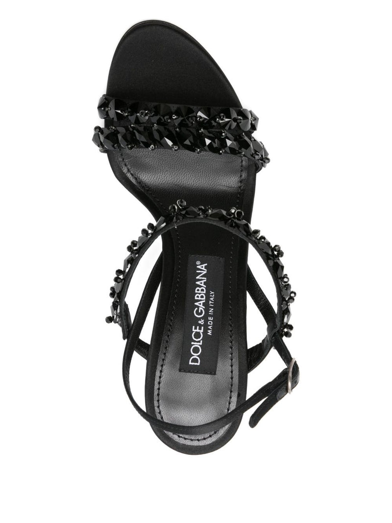 Dolce & Gabbana - Sandal with Rhinestone Embroidery | Urb... | Urbalenti™ NYC