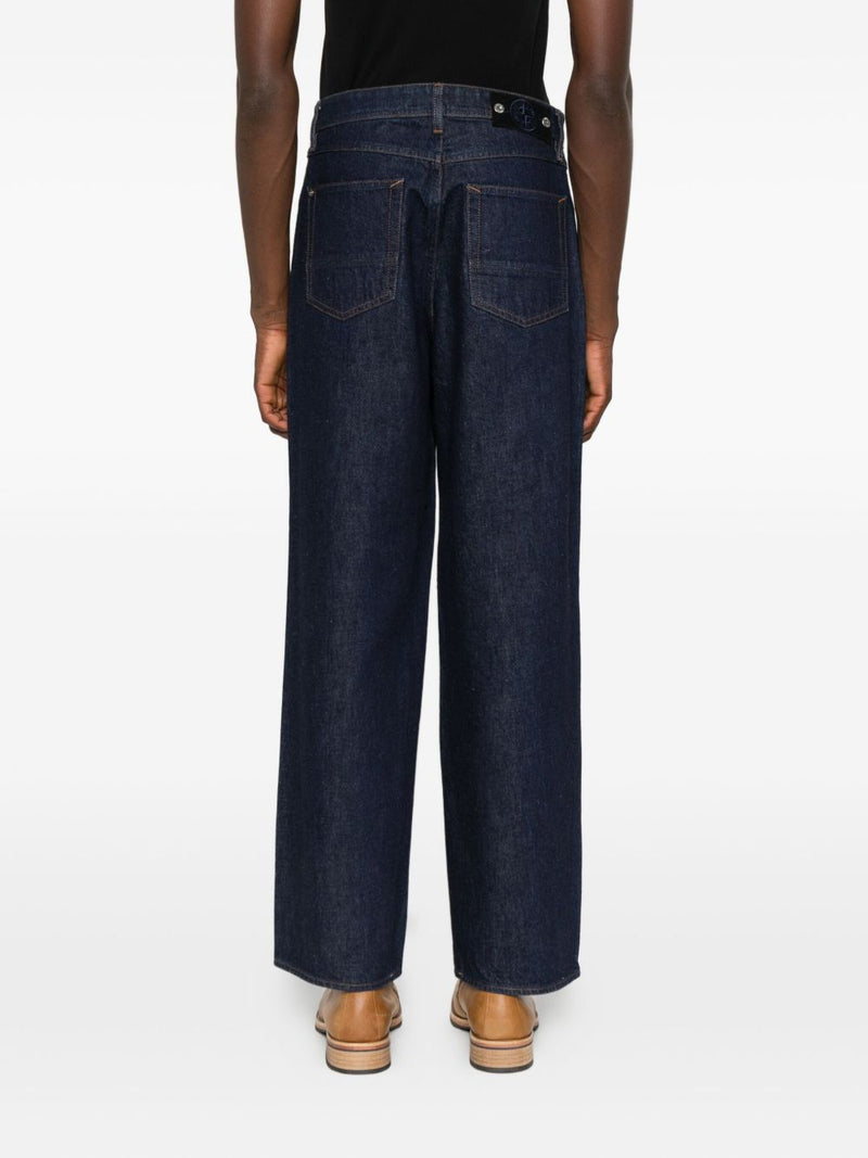 Stone Island straight-leg cotton denim jeans | Urbalenti™ NYC