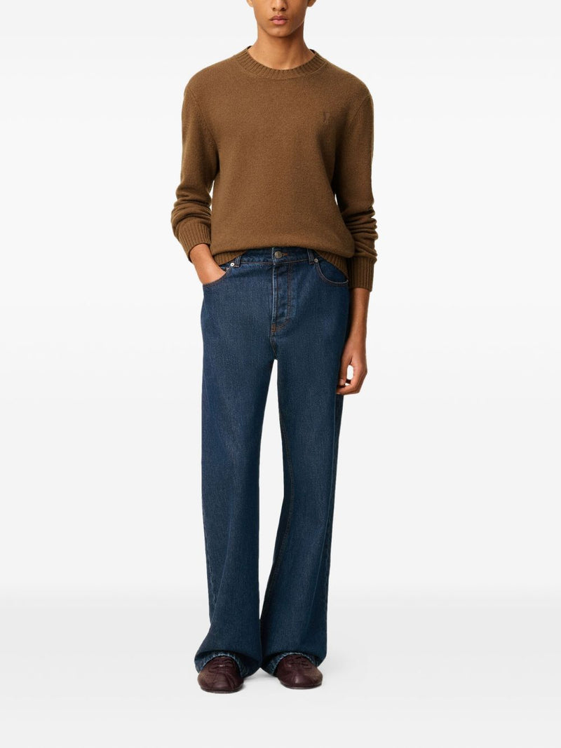 Ami Paris Wide leg denim jeans | Urbalenti™ NYC