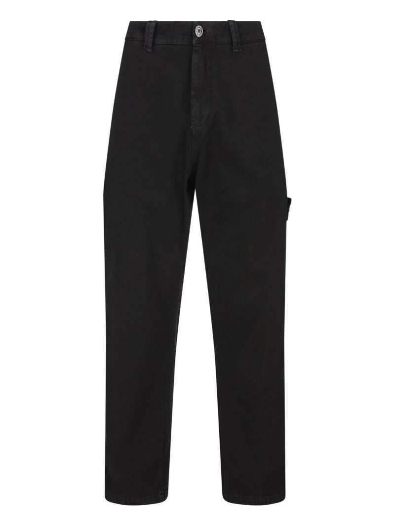 Stone Island Cotton cargo trousers - Blue Cotton | URBALENTI™