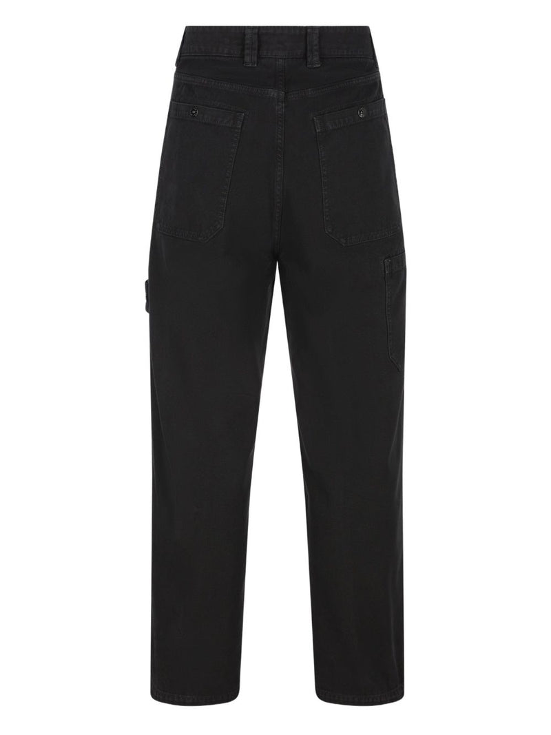 Stone Island Cotton cargo trousers - Blue Cotton | URBALENTI™