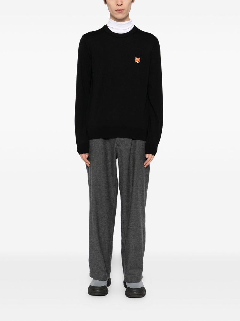 Maison Kitsuné Maison Kitsuné Bold fox head patch sweater