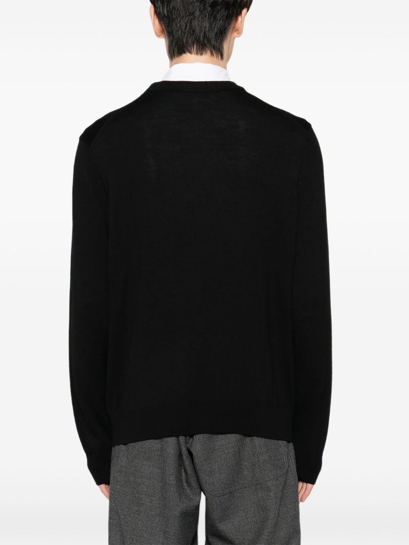 Maison Kitsuné Maison Kitsuné Bold fox head patch sweater