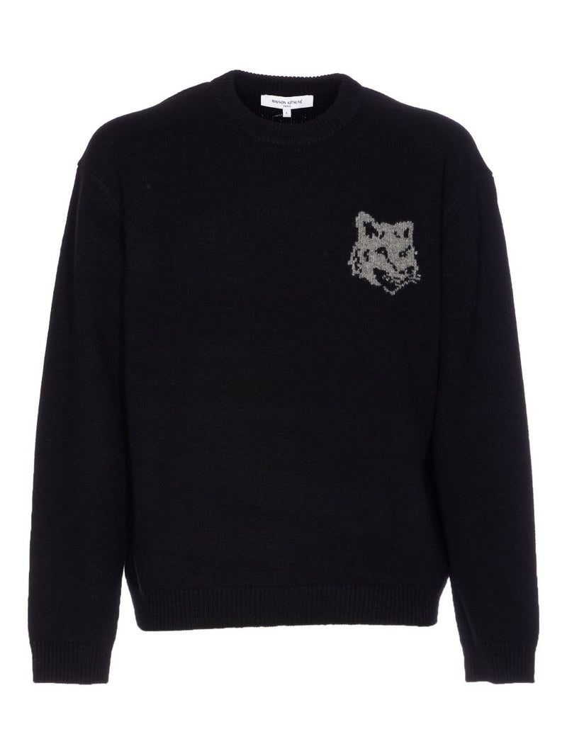 Maison Kitsuné Maison Kitsuné Sweater with fox embroidery