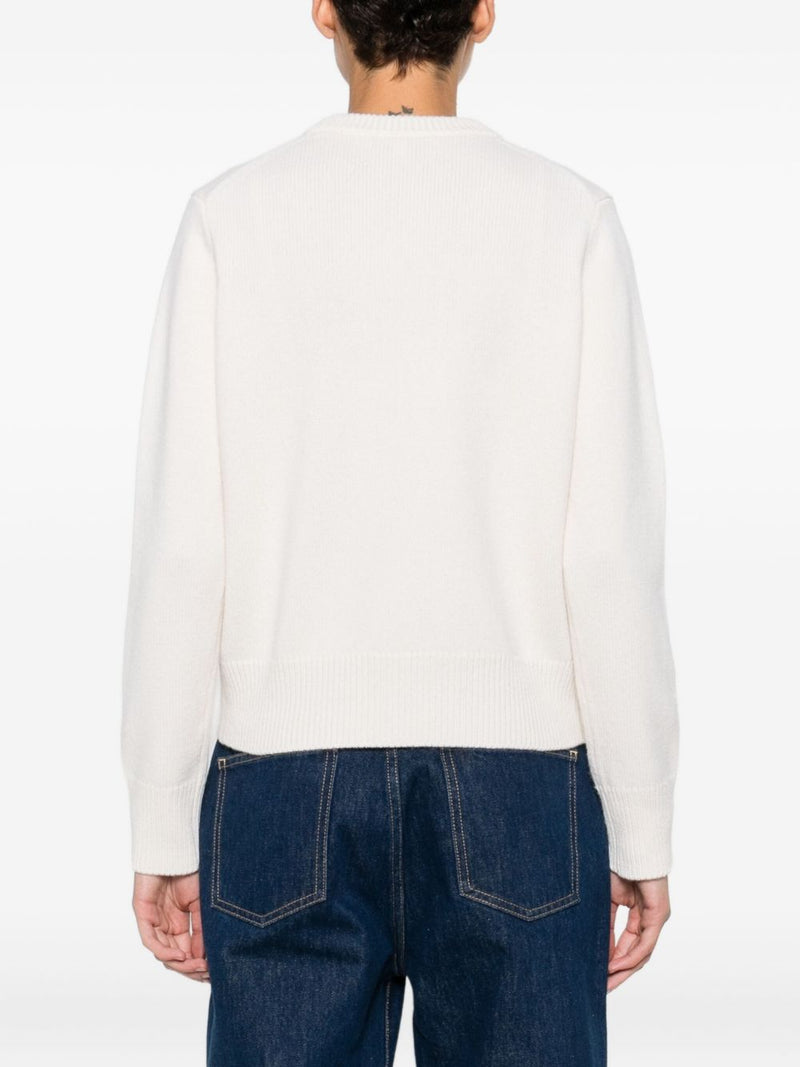 Maison Kitsuné Maison Kitsuné Fox Head Intarsia Merino Jumper