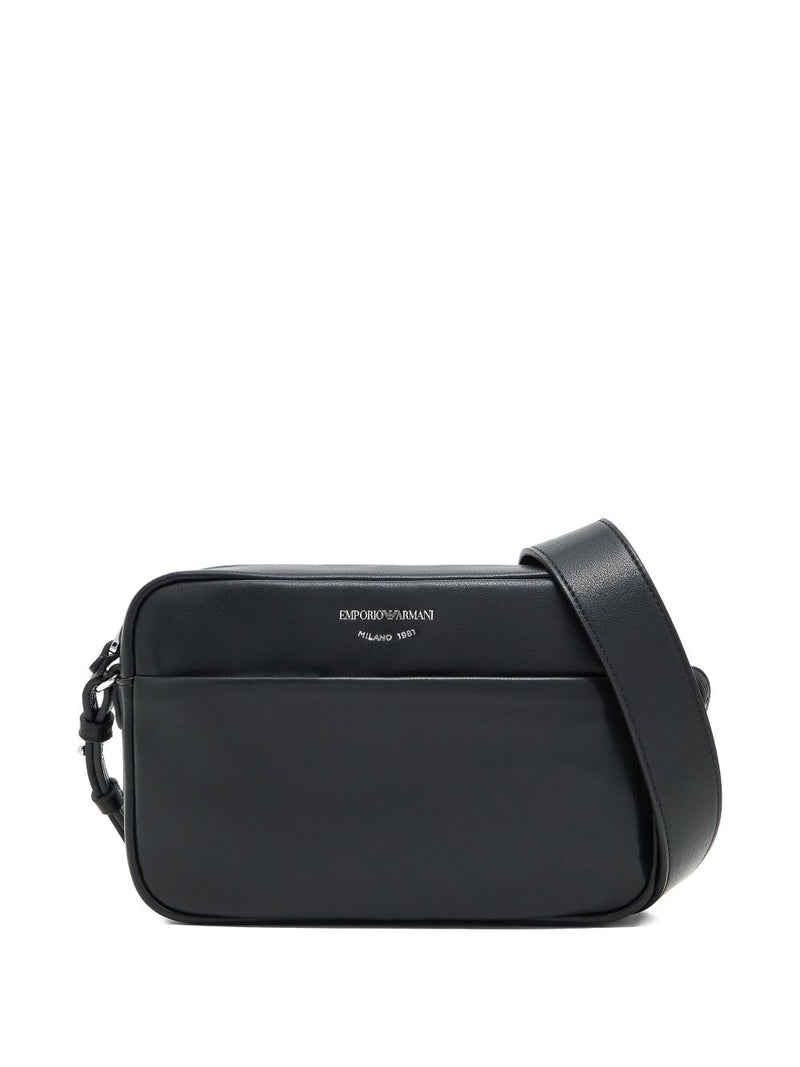 Emporio Armani zip fastening logo print front pocket | Urbalenti™ NYC