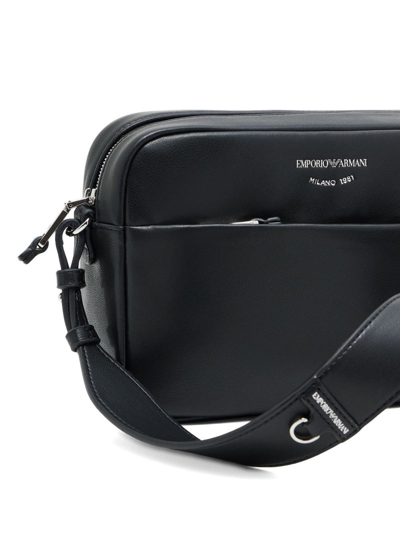 Emporio Armani zip fastening logo print front pocket | Urbalenti™ NYC