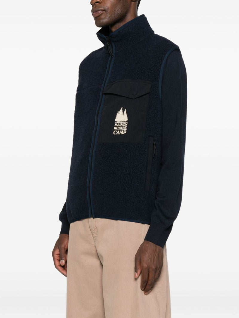 Maison Kitsuné Maison Kitsuné Fleece zipped vest
