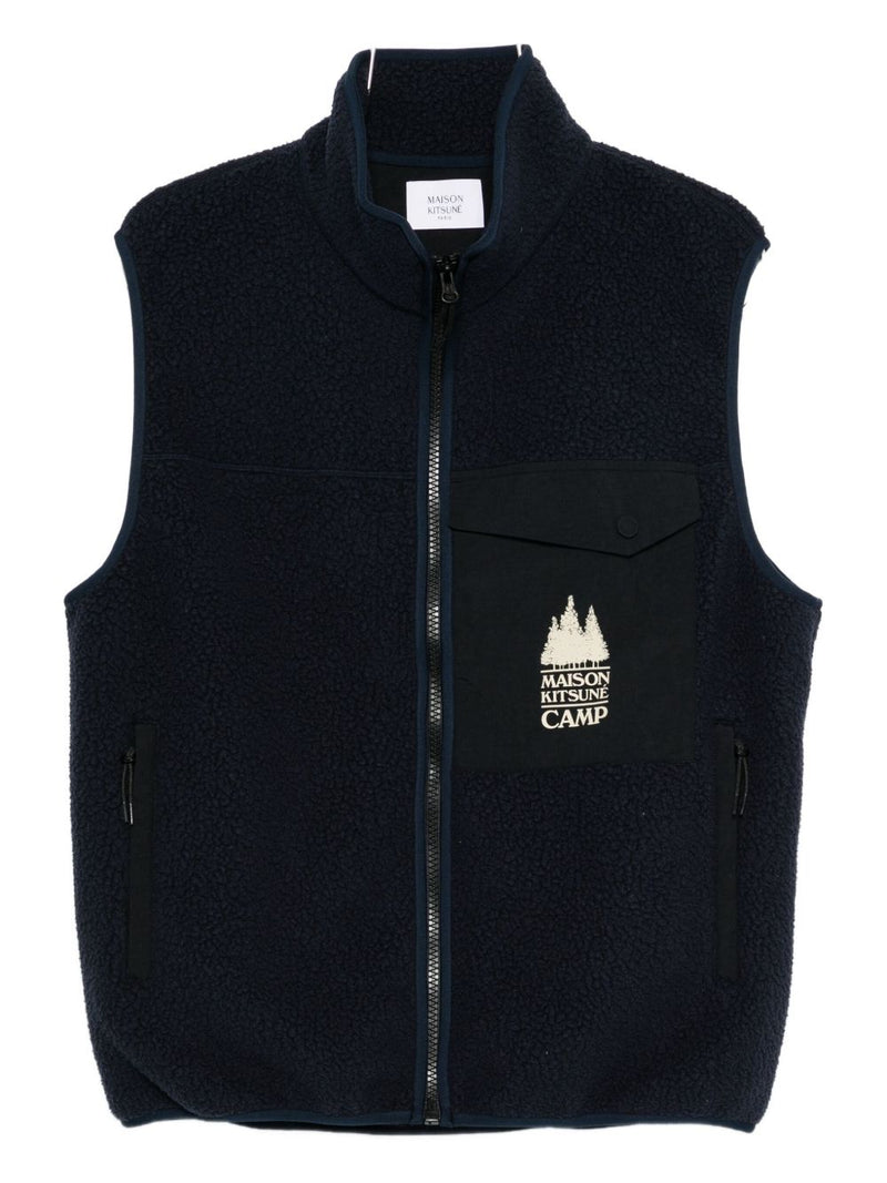 Maison Kitsuné Maison Kitsuné Fleece zipped vest