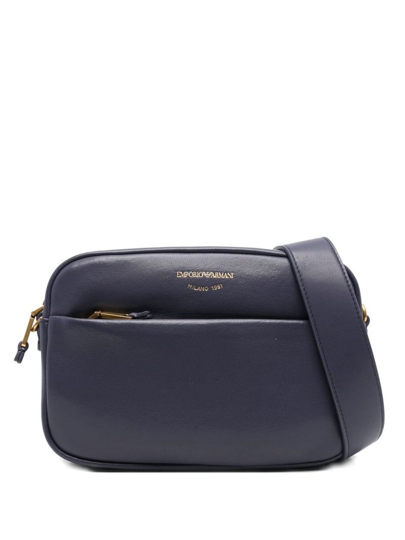 Emporio Armani zip-fastening leather shoulder bag | Urbalenti | Urbalent... | Urbalenti™ NYC